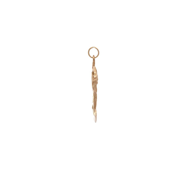 14K Yellow Gold Charleston Single House With Palm