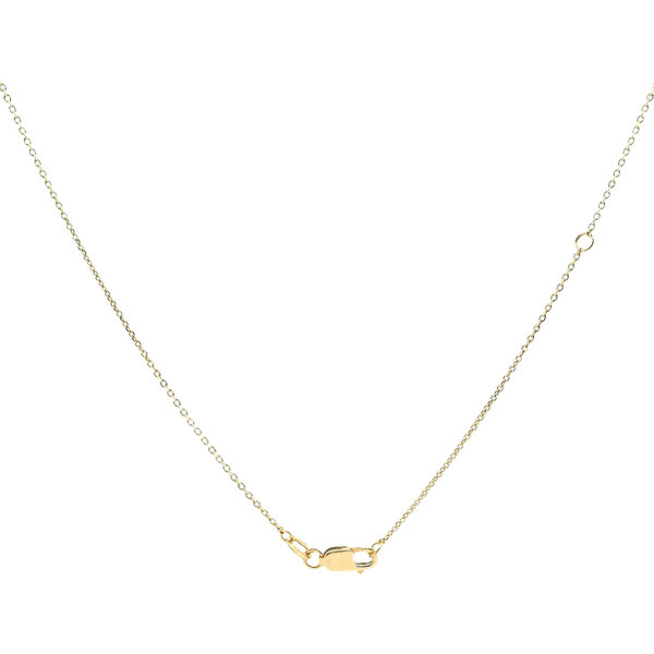 14K Yellow Gold B 1.1mm Diamond Cut Cable Chain - Adjustable 18/20"