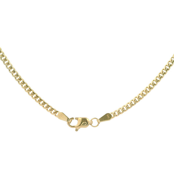 14K Yellow Gold 2.6mm Miami Cuban Link Chain 24"