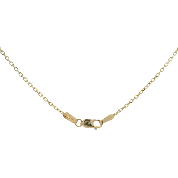 14K Yellow Gold C FAV 1.4mm Cable Chain - 18"