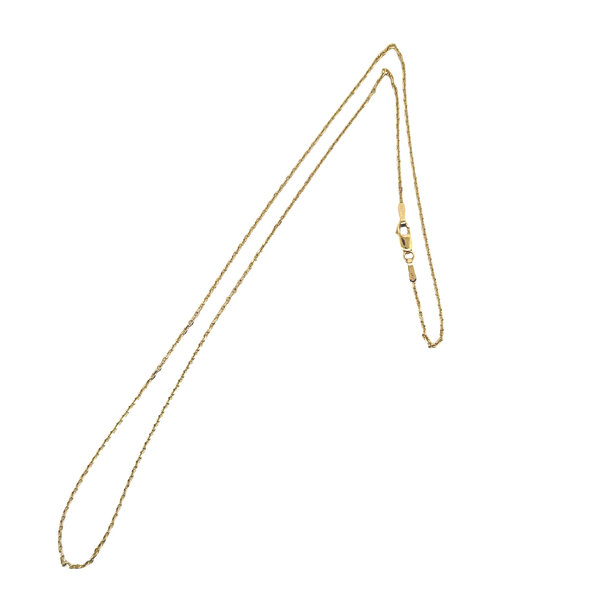 14K Yellow Gold C FAV 1.4mm Cable Chain - 18"