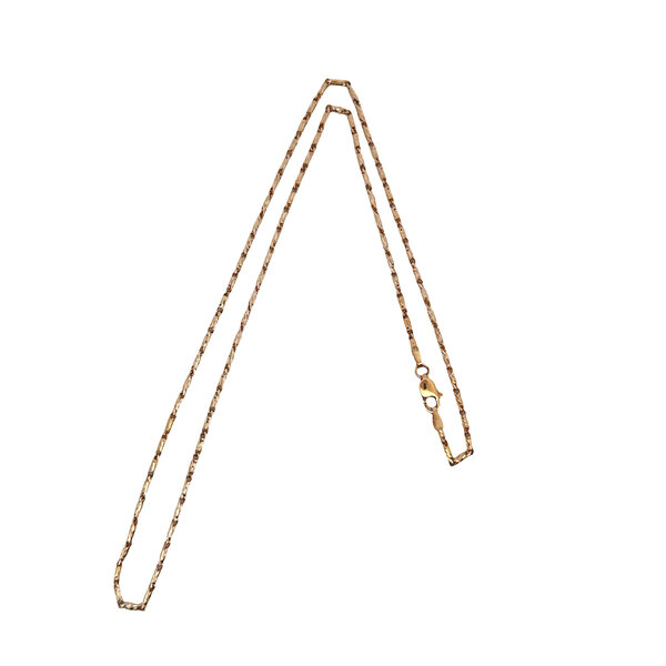 14K Yellow Gold 2mm D/C Raso Chain