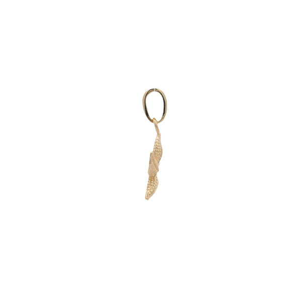 14K Yellow Gold 17x12mm Textured Starfish Charm
