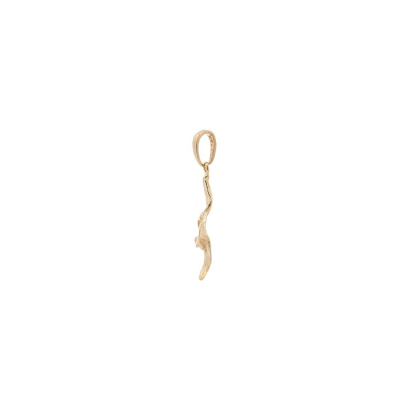 14K Yellow Gold Flying Pelican Charm 24x15mm