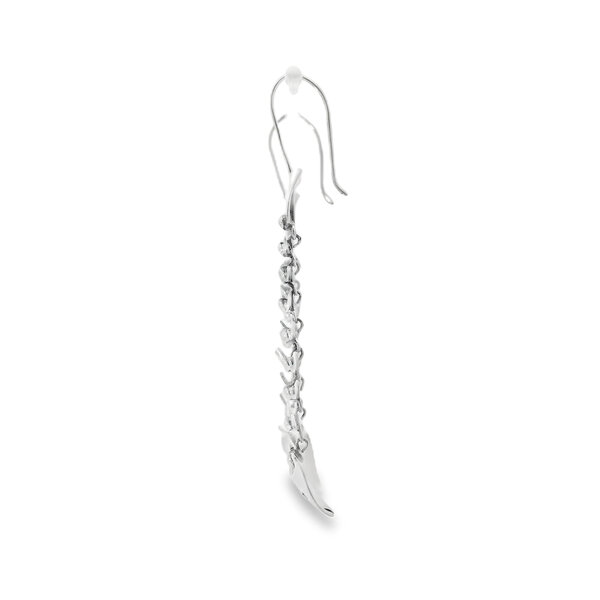 Sterling Silver Articulated Bonefish Dangle Earrings
