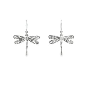 SS Filigree Dragonfly Dangle ER