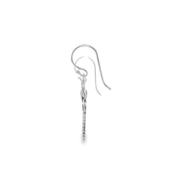 Sterling Silver Filigree Dragonfly Dangle Earrings