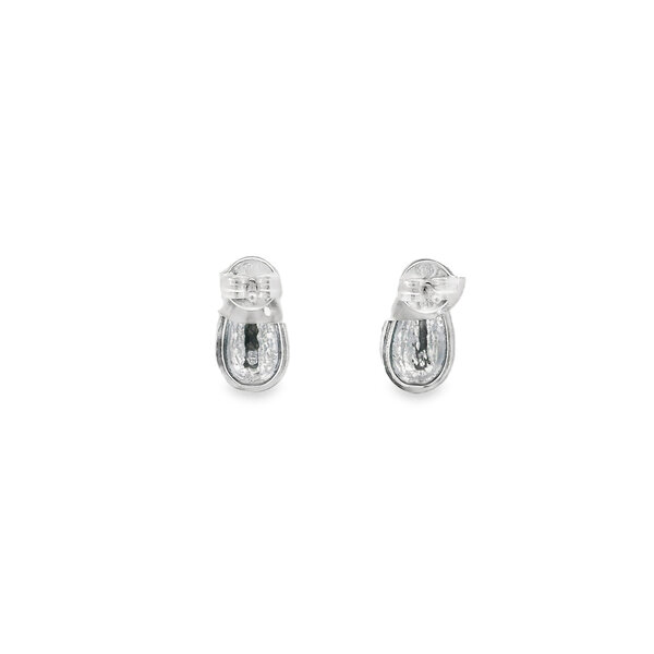 Sterling Silver Textured Pineapple Post Earrings