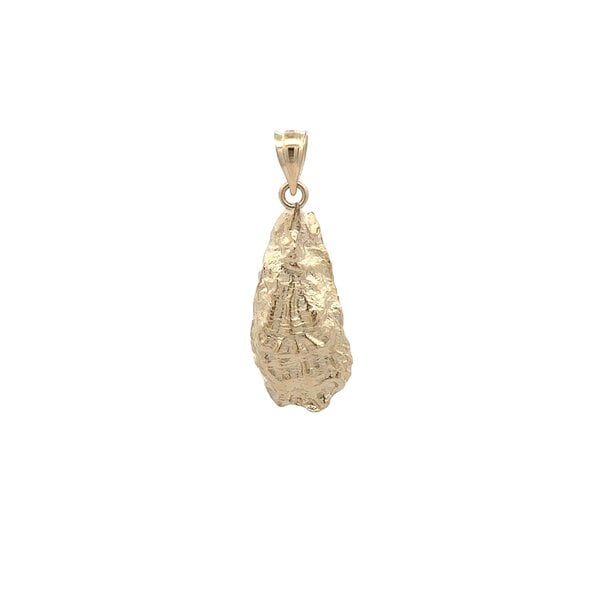 14K Yellow Gold Oyster Pendant Gold Creations Original