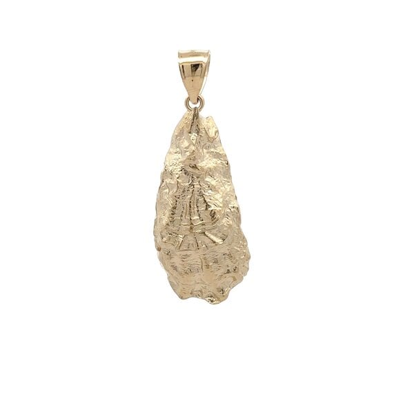 14K Yellow Gold Oyster Pendant Gold Creations Original