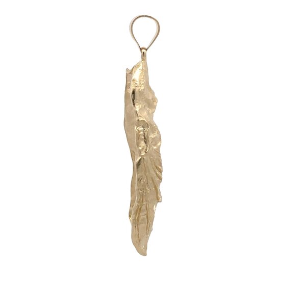 14K Yellow Gold Oyster Pendant Gold Creations Original