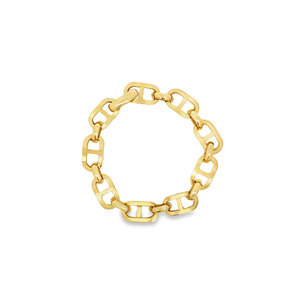 14KY 10mm Mariner Link Bracelet 7.5"