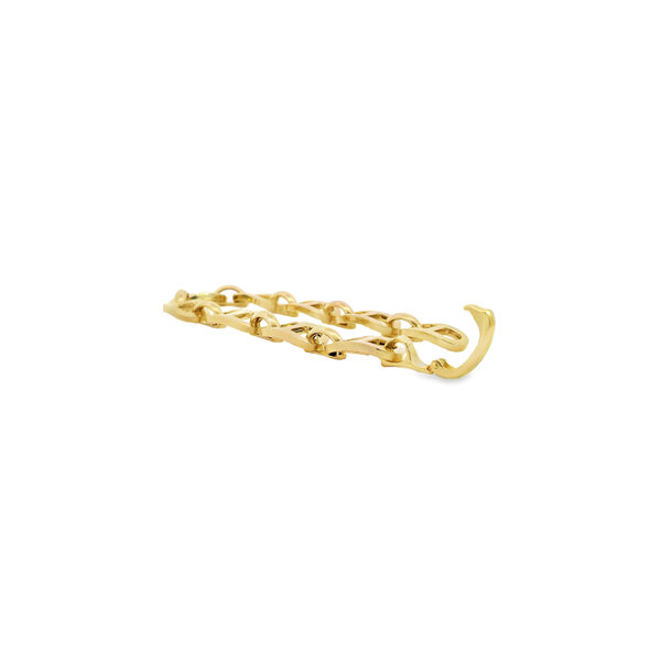 14K Yellow Gold 10mm Mariner Link Bracelet 7.5"