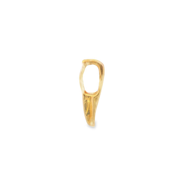 14K Yellow Gold Hand Engraved Medium Slide