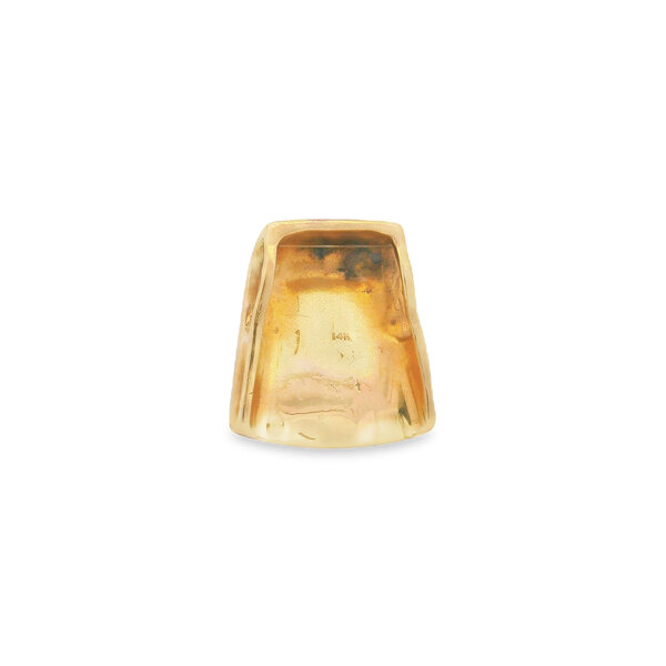 14K Yellow Gold Hand Engraved Medium Slide