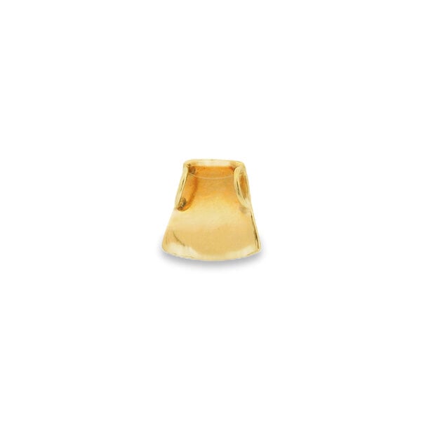 14K Yellow Gold GC Mini Slide Pendant with Hand Engraving