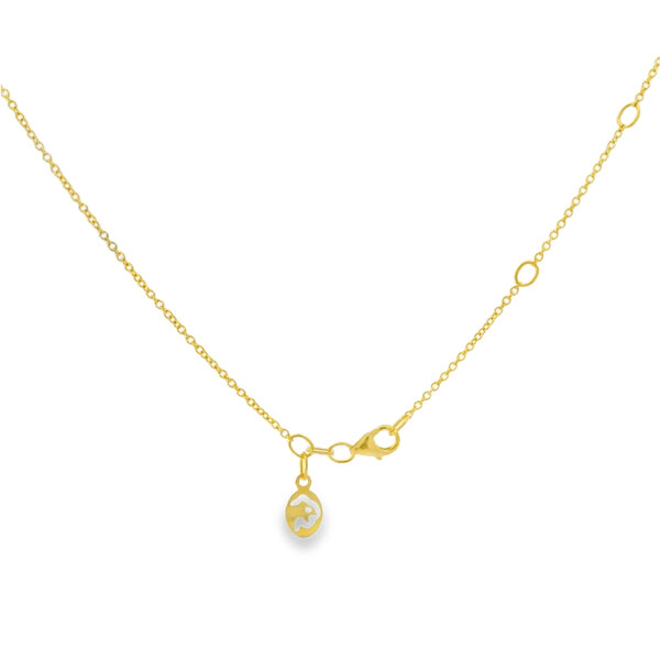14K Yellow Gold 4.6ct Black Onyx 2.5ct Malachite .21ct Diamond Necklace 16"-17"-18"