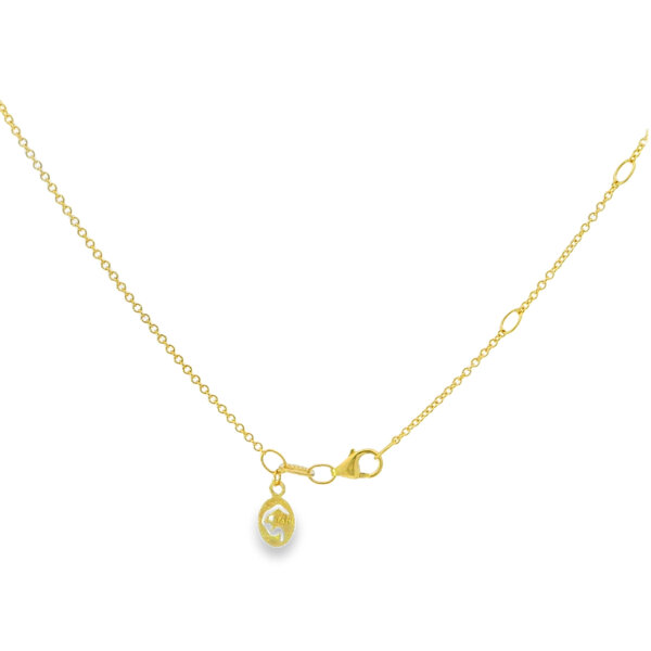 14K Yellow Gold 10.5mm Pear White Freshwater Pearl Necklace 16"-17"-18"