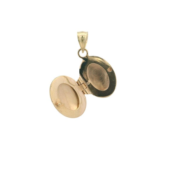 14K Yellow Gold 25x13mm Polished Locket
