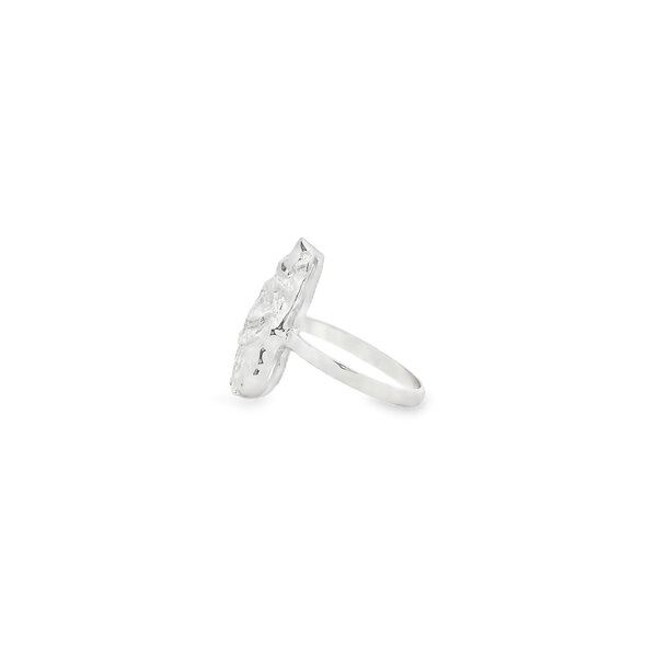 Sterling Silver Gold Creations Original Oyster Shell Ring Medium Size 7