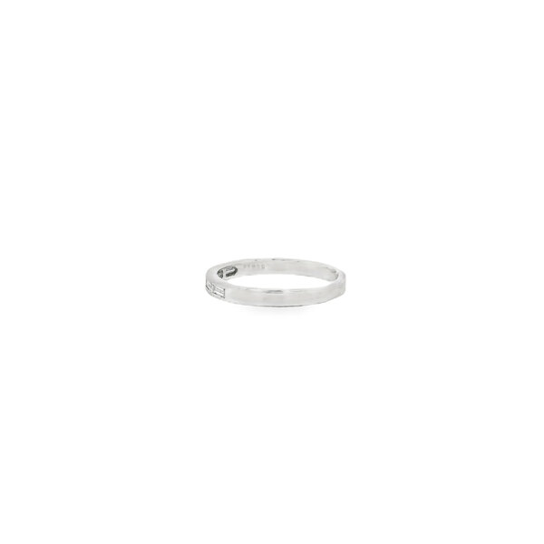 Platinum 1950's .30ct Baguette Diamond Channel Band Size 8.75
