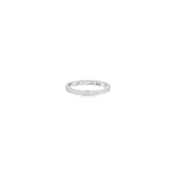 Platinum 1950's .30ct Baguette Diamond Channel Band Size 8.75
