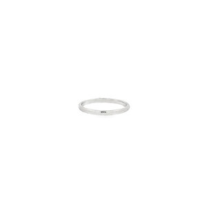 Plat Estate Tiffany & Co 2mm Polished Band Sz 6.75