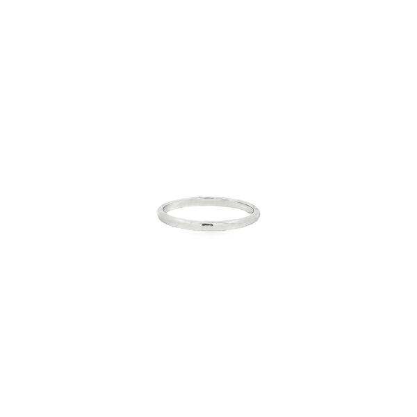 Platinum Estate Tiffany & Co 2mm Polished Band Size 6.75