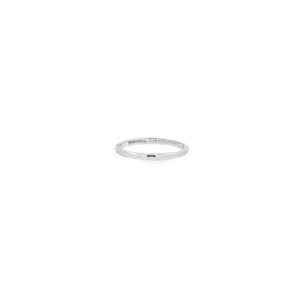 Platinum Estate Tiffany & Co 2mm Polished Band Size 6.75