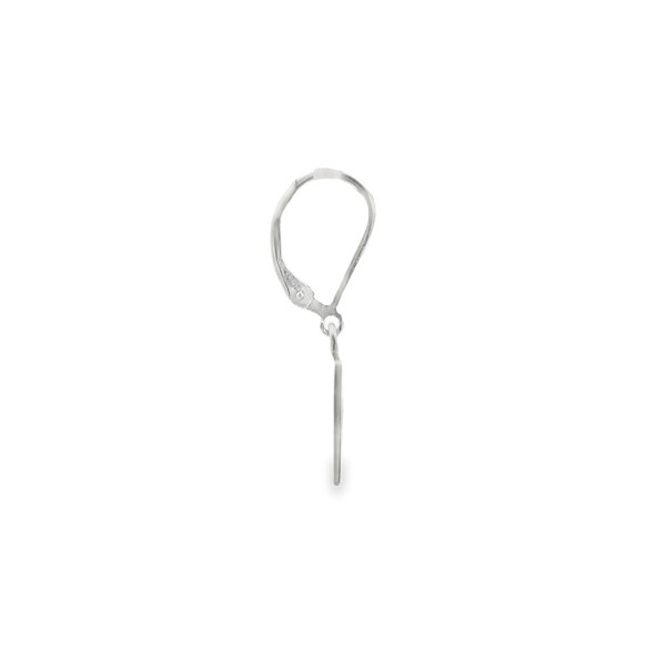 Sterling Silver Enamel Big Red Citadel Flag Earrings - Small