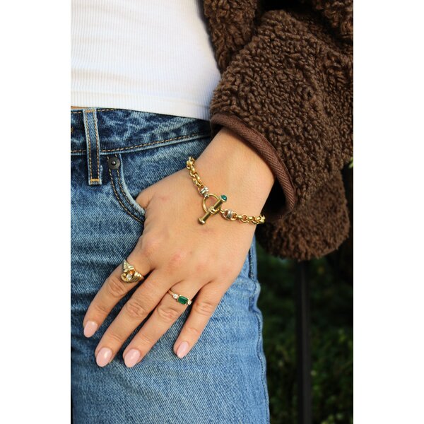 14K Yellow Gold 1980's .45ct Pear Diamond Shrimp Style Ring Size 7.5