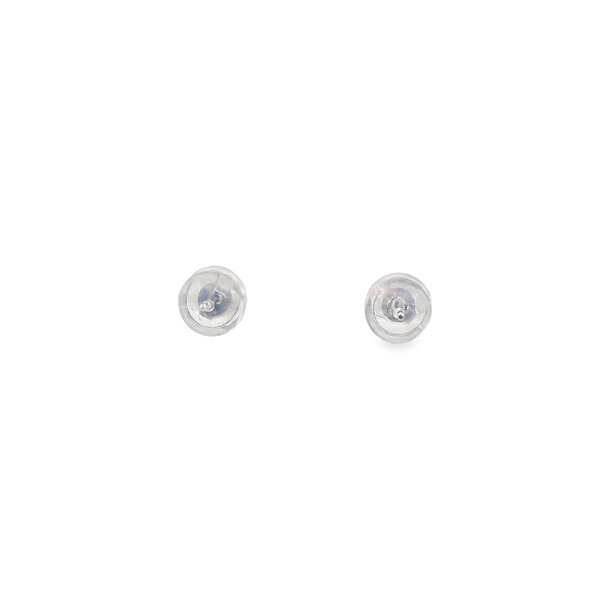 14K White Gold .25ct Round Lab Grown Diamond Solitaire Post Earrings