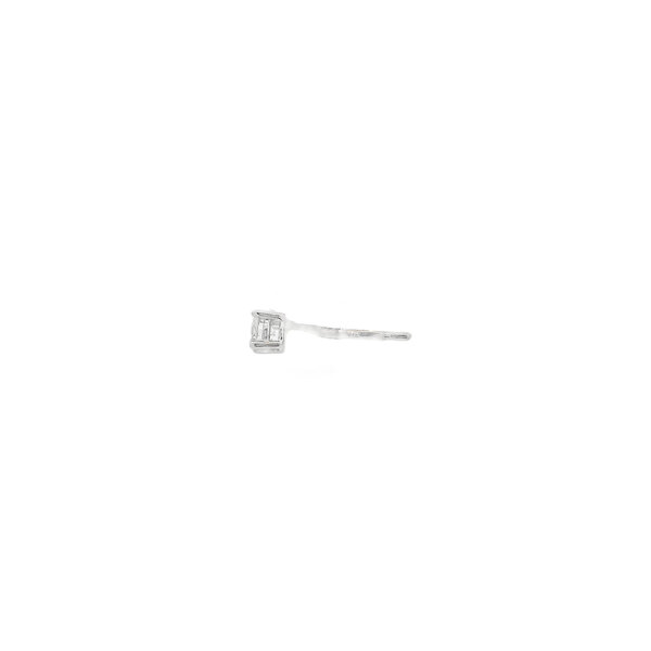 14K White Gold .25ct Round Lab Grown Diamond Solitaire Post Earrings