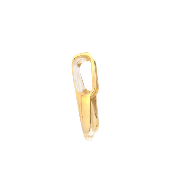 14K Yellow Gold .20ct Diamond Large Slide with Hand Engraving