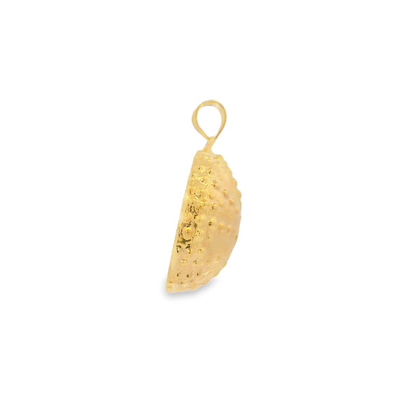 14K Yellow Gold Polished/Textured Gold Creations Original Sea Urchin Pendant 31x23mm