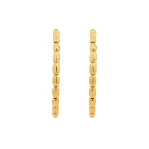 GF Medium Rice Bead Hoops 32mm