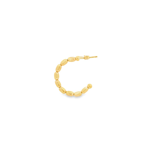 Gold Filled Medium Rice Hoops 25mm