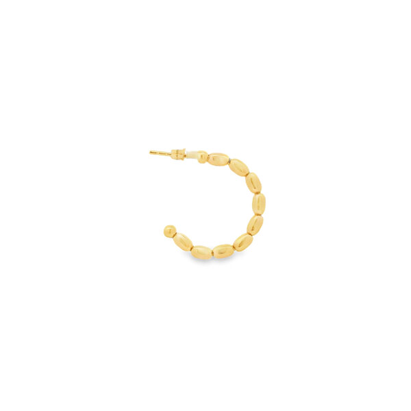 Gold Filled Medium Rice Hoops 25mm