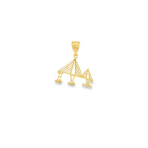 14KY GC Org Ravenel Bridge Charm 21x17mm