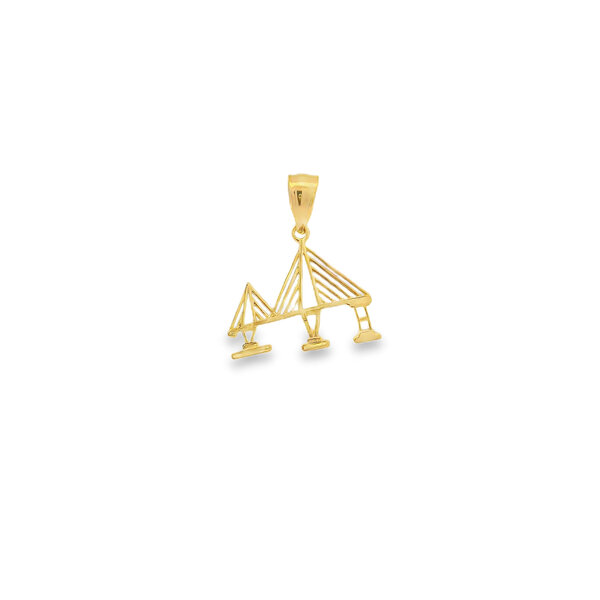 14K Yellow Gold Gold Creations Original Ravenel Bridge Charm 21x17mm