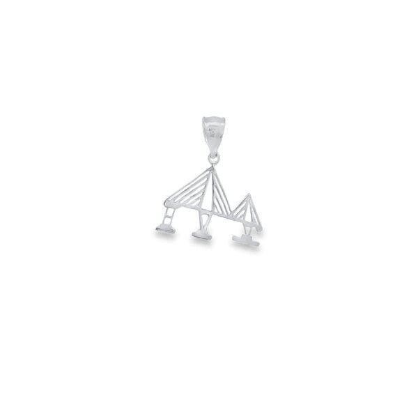 Sterling Silver Gold Creations Original Ravenel Bridge Charm 21x17mm