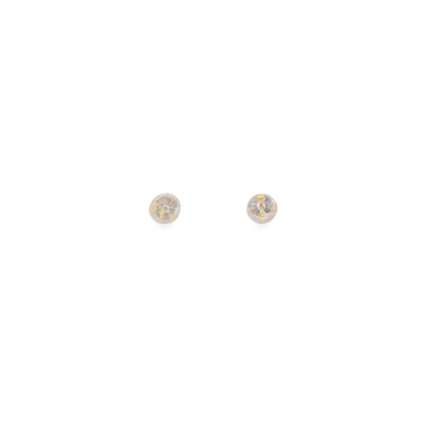14K Yellow Gold .25ct Round Lab Grown Diamond Solitaire Post Earrings