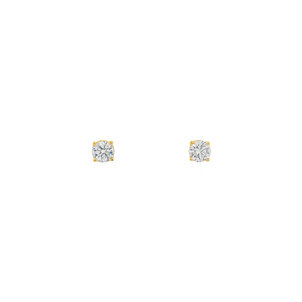 14KY .50ct Round Lab Grown Dia Solitaire Post Earrings
