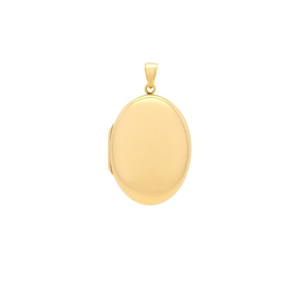 14K Yellow Gold 45x27mm Polished Locket