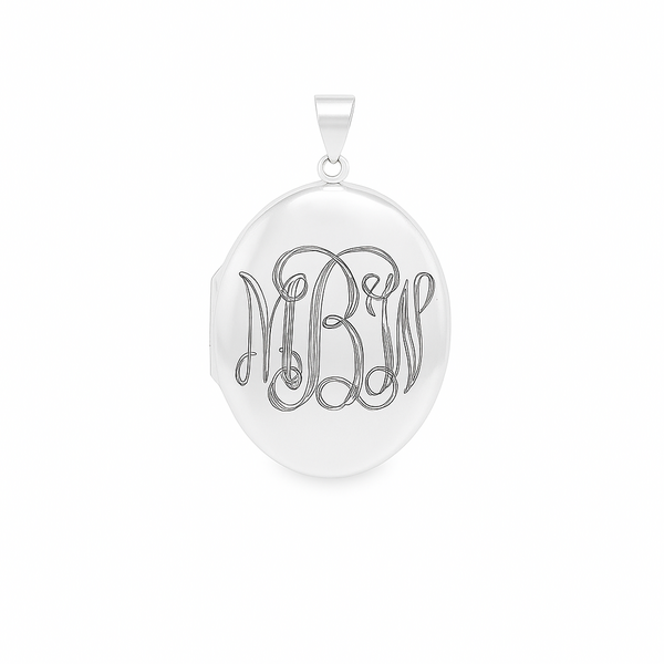 Sterling Silver 45x27mm Polished Locket