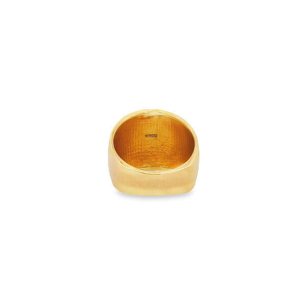 14K Yellow Gold Gold Creations Small Dome Ring Component