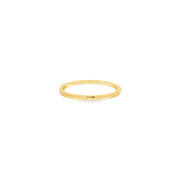 18K Yellow Gold Estate Tiffany & Co 2mm Polished Rounded Band Size 10