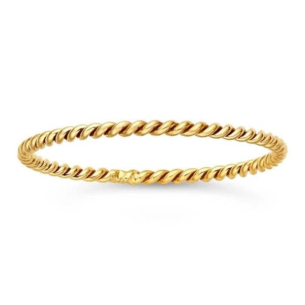 Gold Filled Twisted Wire Band