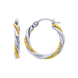 GF/SS 17mm Twisted Hoops