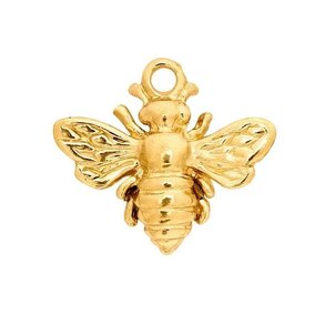 14KY Small 3-D Honeybee Charm